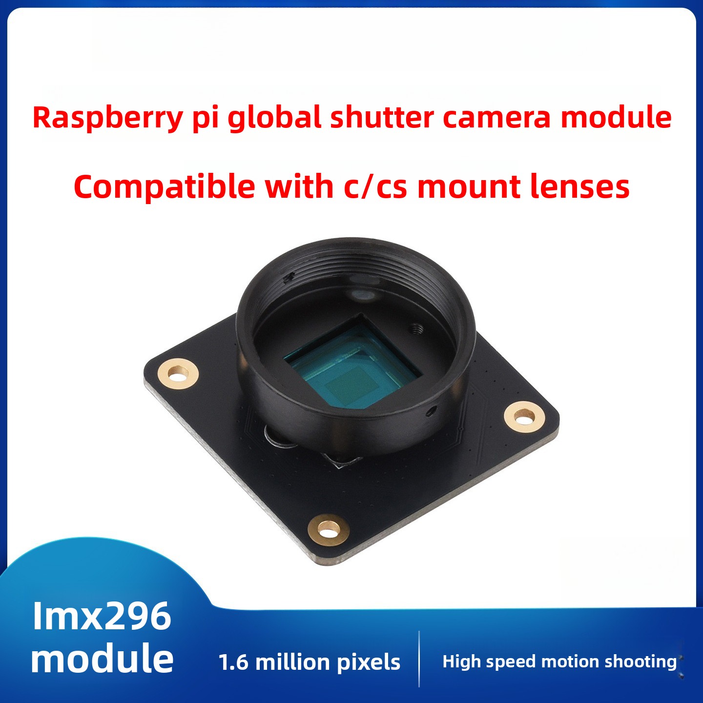 Modul Sensor CMOS Global Shutt - Raspberry Pi Global Shutter Camera Imx296 ulasan dan harga