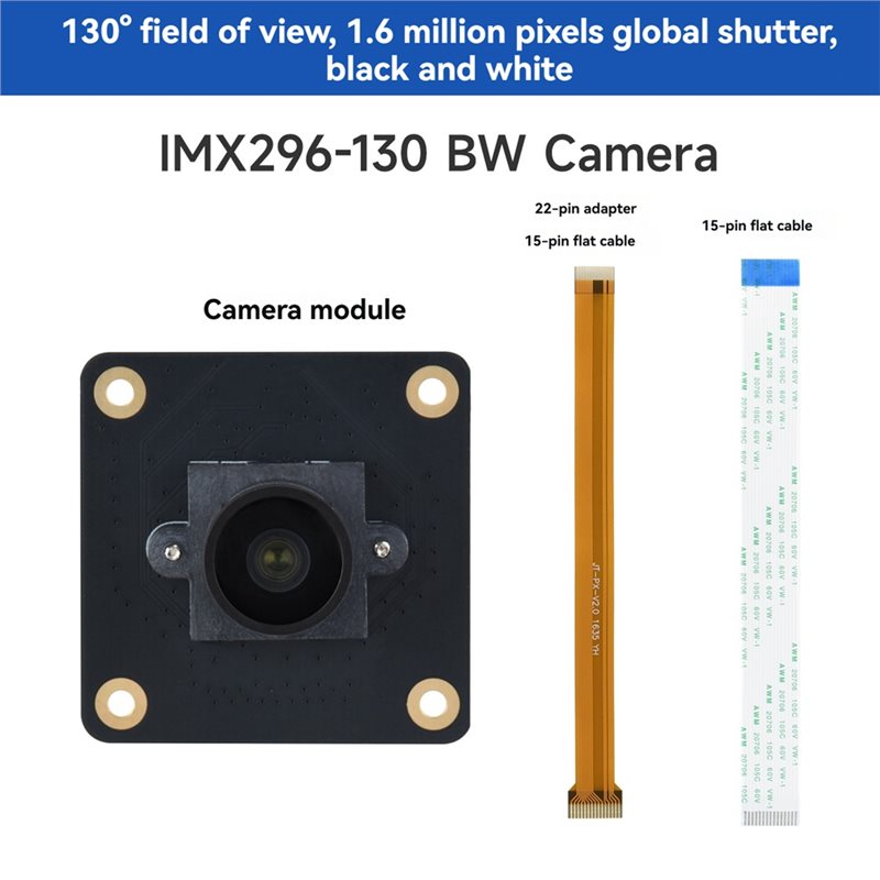 B29C-IMX296 1456X1088 1.6MP BW - Raspberry Pi Global Shutter Camera Imx296 ulasan dan harga